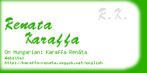 renata karaffa business card