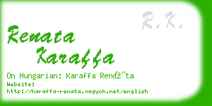 renata karaffa business card